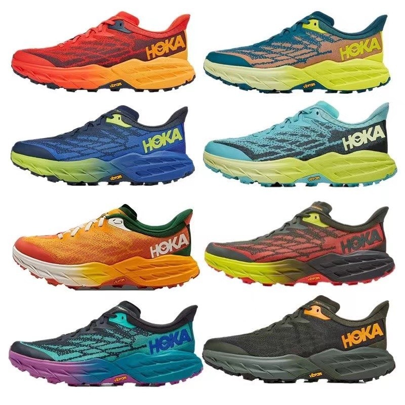 Hoka ONE ONE Speedgoat 5 男款戶外訓練運動跑鞋 4色紅藍 Grren 減震公路跑步