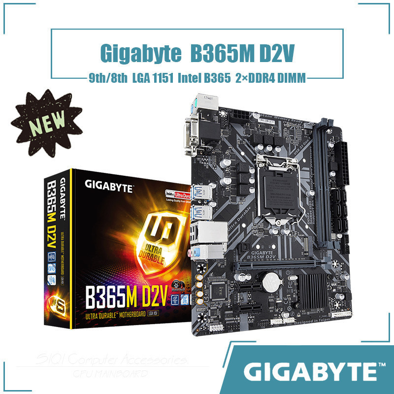 『✨琳黛Style』 英特爾 技嘉 B365M D2V 主板 LGA 1151 2xDDR4 DIMM 使用 Intel