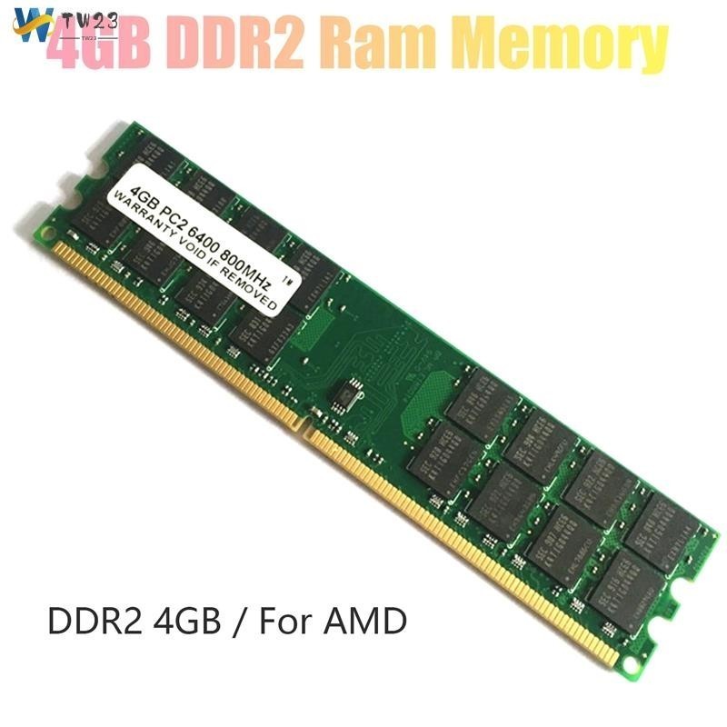 ♞,♘,♙4gb DDR2 Ram 內存 800Mhz 1.8V PC2 6400 DIMM 240 針適用於 AMD