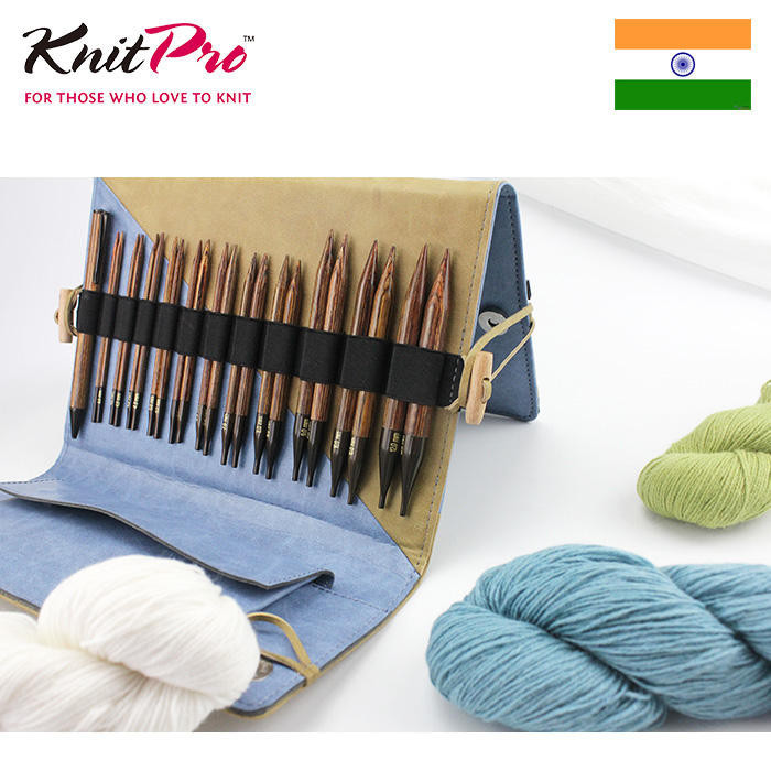 Knitpro Ginger 進口可拆卸環針套裝 常規針頭套裝樺木11副針套裝