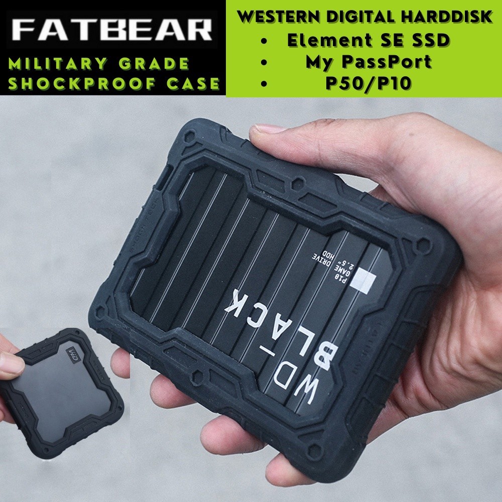 ♞,♘,♙威騰 Fatbear Armor 保護殼外殼保護套適用於西部數據 WD P10 P40 P50 Element