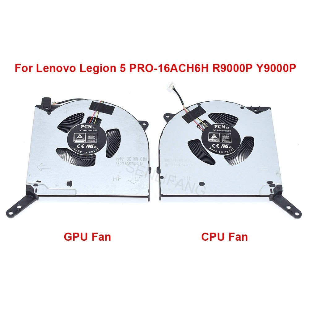 ♞,♘LENOVO 全新 CPU 散熱風扇適用於聯想 Legion 5 PRO-16ACH6H R9000P Y9000