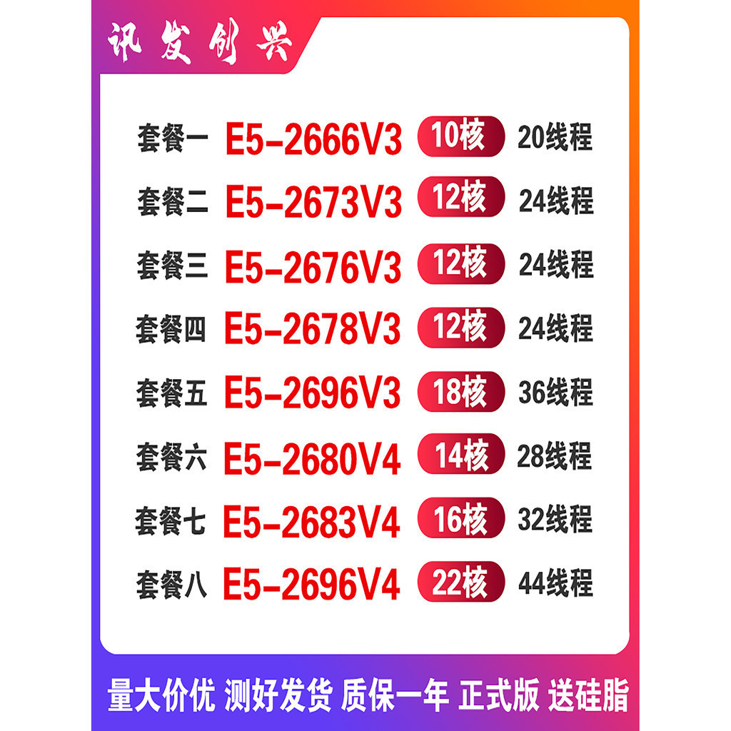 ♞,♘,♙【現貨保固 限時促銷】E5 2666V3 2673V3 2676 2678V3 2696V3 2680V4 2