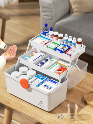 醫藥箱家庭裝家用大容量多層藥品藥物收納盒醫護急救箱小藥盒