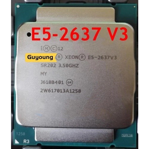 ♞至強 CPU E5-2637V3 SR202 3.50GHz 4核15M LGA2011-3 E5-2637 V3處理