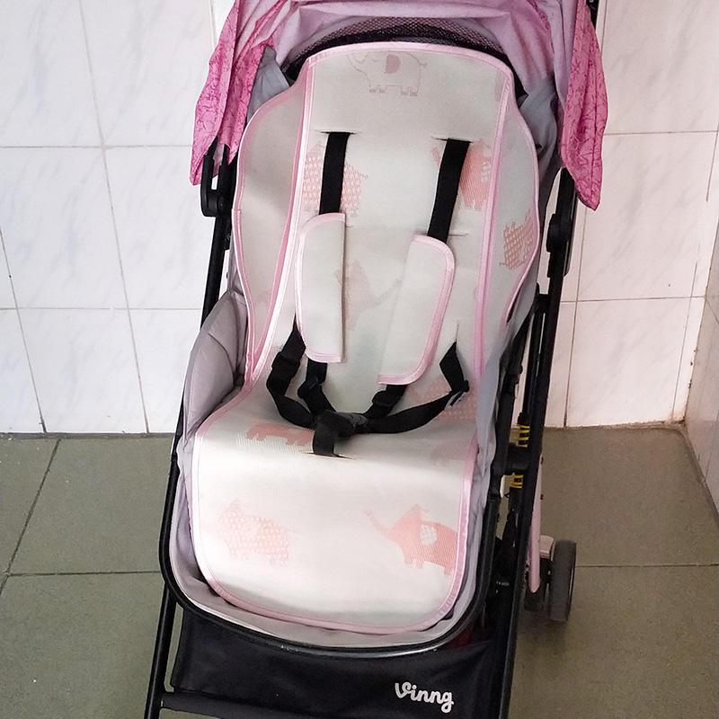 涼蓆適用vinng嬰兒童輕便高景觀推車寶寶傘車夏季冰絲透氣涼墊席