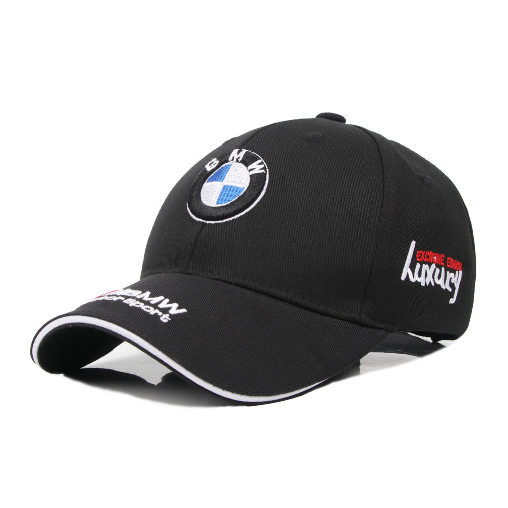 寶馬帽子春夏BMW賽車帽男女士同款棒球帽汽車鴨舌帽全棉F1刺繡帽