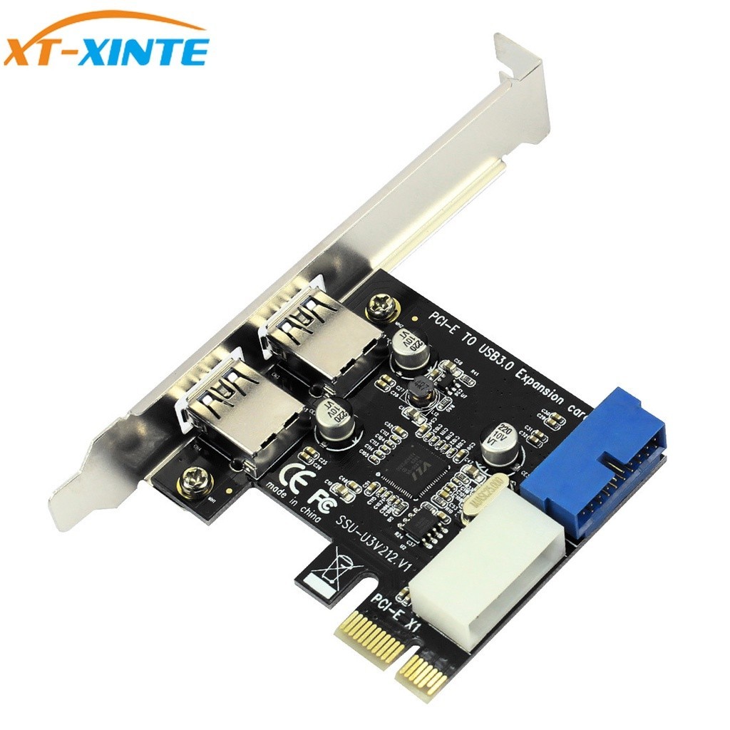♞,♘Xt-xinte USB3 PCI Express 適配器 PCI e 到 USB 3.0 20pin 轉換器控制
