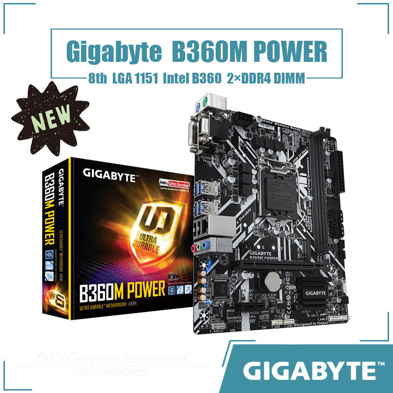 『✨琳黛Style』 英特爾 技嘉 B360M POWER 主板 LGA 1151 2xDDR4 DIMM 使用 Int