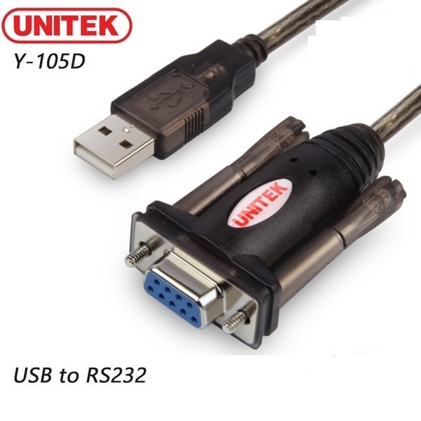 ♞Usb 轉 Com 端口電纜 Rs232 母針 Unitek Y-105D