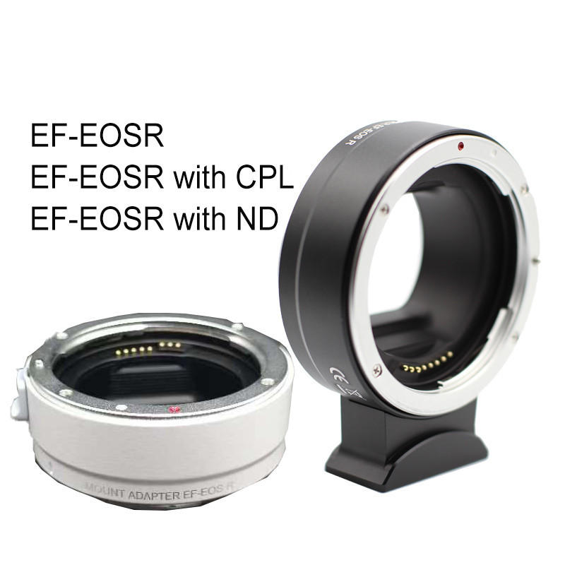 Jyyxf EF-EOSR AF 自動對焦鏡頭轉接環,帶 CPL/ND 濾鏡,適用於佳能 EF EF-S 鏡頭至佳能 E