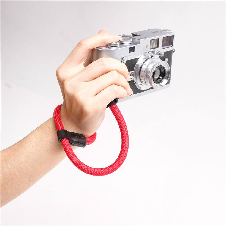 【相機配件】 戶外尼龍繩圓孔型相機手腕帶適用於索尼富士徠卡DWS-001