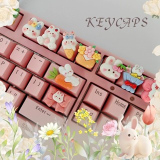 ♞,♘兔兔鍵帽 機械鍵盤專用按鍵 ESC 粉色卡通兔子