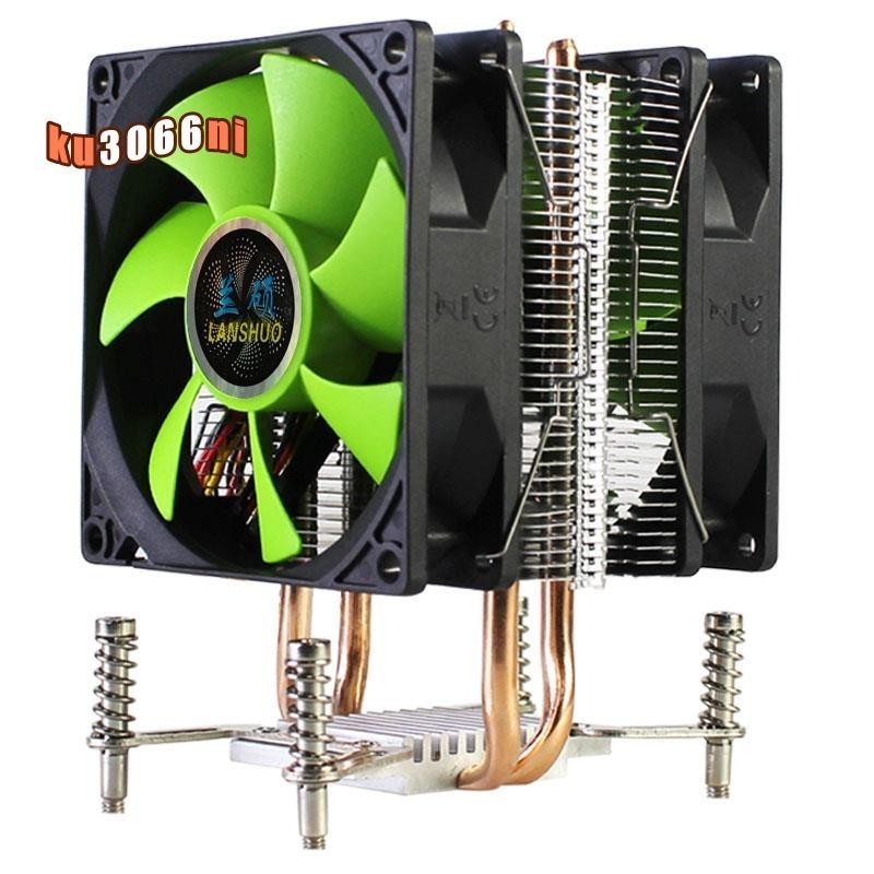♞,♘,♙Cpu 散熱器 CPU 冷卻器 2 熱管超靜音冷卻風扇,適用於 LGA 2011 X79 X99 X299(3