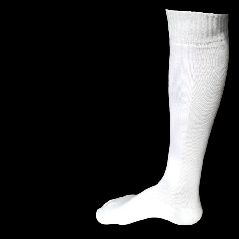 專業擊劍襪子-長筒全棉 前片加厚 純白色 兒童擊劍襪 成人擊劍襪