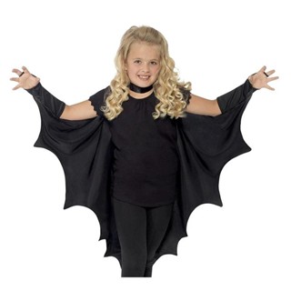 萬聖節兒童服裝女孩蝙蝠角色扮演服裝萬聖節 Mujer 兒童表演服裝派對服裝