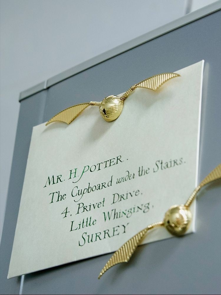 哈利波特魔杖冰箱磁鐵周邊正品聯名生日禮物魔杖金色飛賊磁貼
