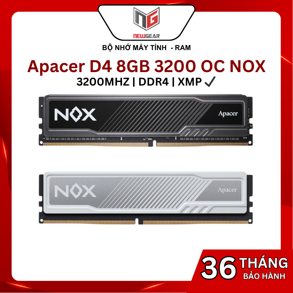 ♞,♘,♙Ram Apacer D4 8GB 3200 OC NOX - 性能流暢,奢華設計