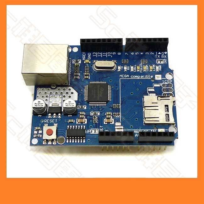 ♞【祥昌電子】W5100 網路模組擴充板 網路模組 擴充板 開發板 兼容Arduino®