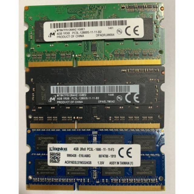 ♞筆記本電腦內存 DDR3L (PC3L) 8GB 4GB 2GB 總線 1600 MHz PC3L