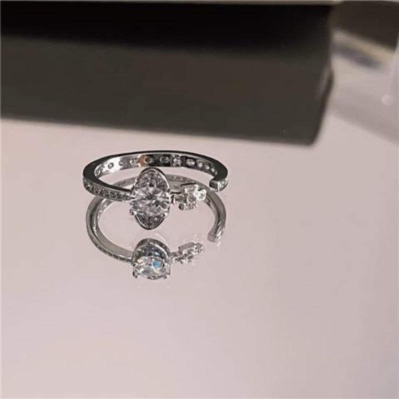 Vivienne Westwood LWZZ 高版星球開口戒指鑲嵌鑽石輕奢鍍金戒指925銀