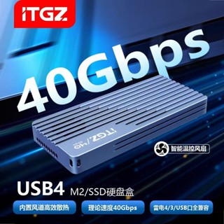 ♞,♘,♙免運現貨ITGZ M.2外接硬碟盒USB4 40Gbps 2464 NVMe雷電4固態SSD硬碟盒TypeC筆