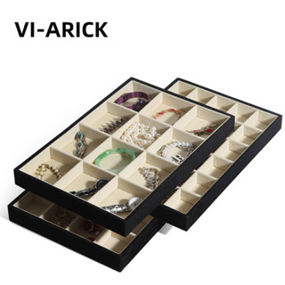 VI-ARICK首飾托盤絨布手飾品戒指耳環項鍊首飾盒首飾收納盤