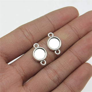 用品組件適合圓形 12 毫米玻璃凸圓形底座設置托盤珠寶製作用品配件