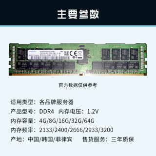 適用於三星 64GB 128GB DDR4 REG4-2933 LRDIMM服務器內存條現貨