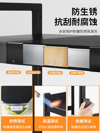 微波爐/烤箱收納架/// 廚房微波爐收納架烤箱架家用檯面桌面雙層