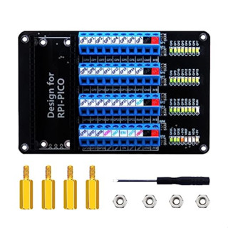 ♞,♘,♙52pi Raspberry Pi Pico/Pico W 螺絲端子擴展板,帶 LED 的螺絲接線端子分線模組