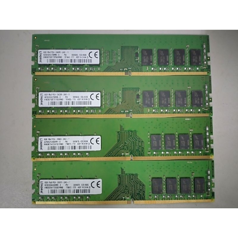 //二手良品// 桌機 DDR4 8G RAM 記憶體 **金士頓 2400 / 2666 單面（個保7天）