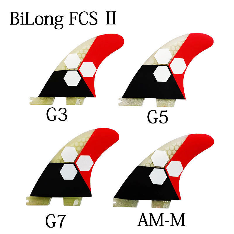 BiLong FCS II Fin衝浪板尾舵魚鰭玻璃纖維Surf Fin 三個一套尾鰭
