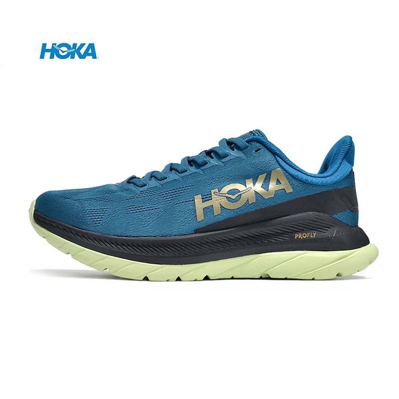 Hkk011 Hoka One Mach 4 輕便透氣跑鞋男款女款珊瑚藍