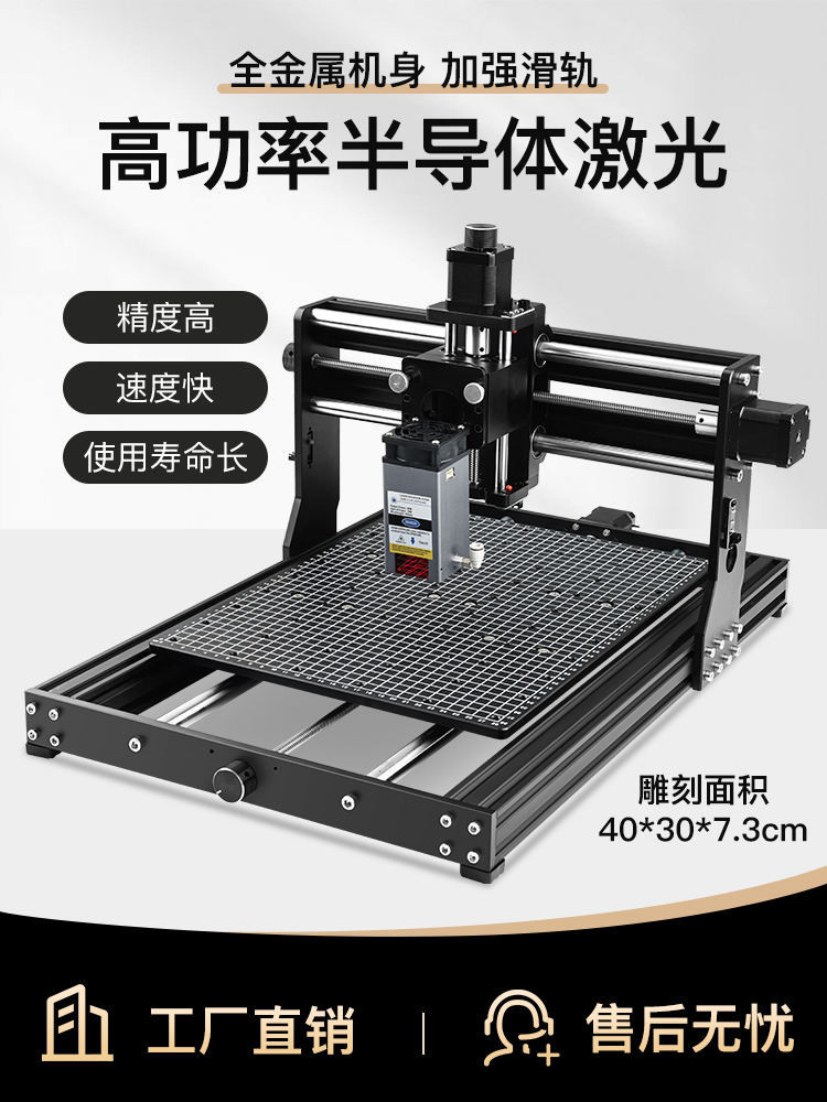 CNC雕刻機小型全自動數控銑床高精度金屬刀具diy木工浮雕雷射刻字