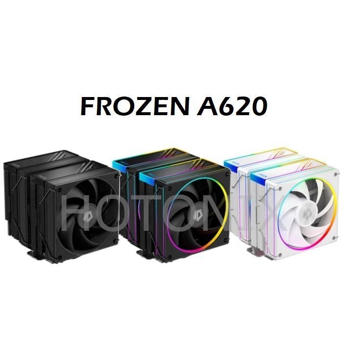 ♞Id-cooling FROZEN A620 CPU風冷雙塔雙風扇6熱管適用於LGA1700/1200/115X/AM