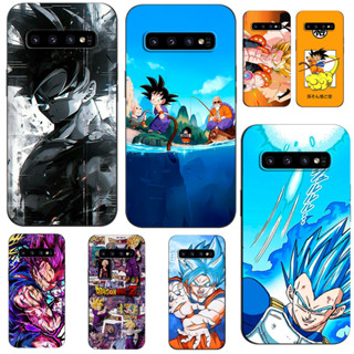 SAMSUNG 三星 Galaxy S10 S10 plus 4G 手機殼手機後蓋矽膠黑色 tpu Gohan Drag