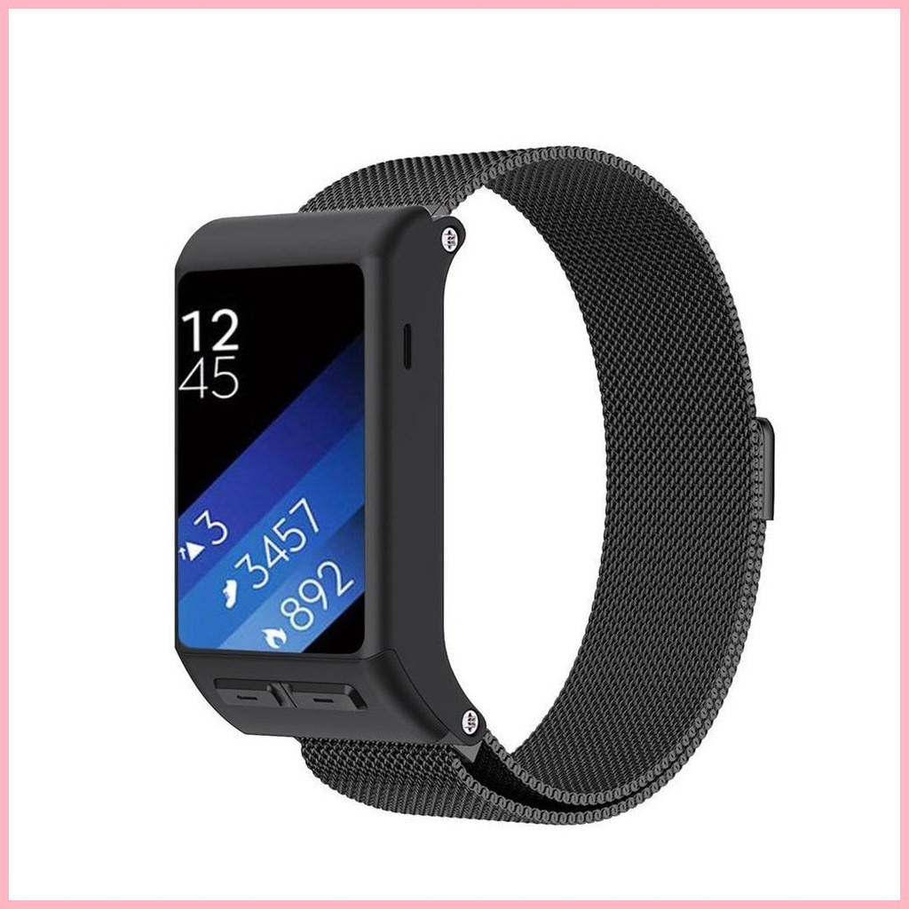 ♞適用於Garmin vivoactive HR金屬錶帶磁吸不鏽鋼錶帶適用於
