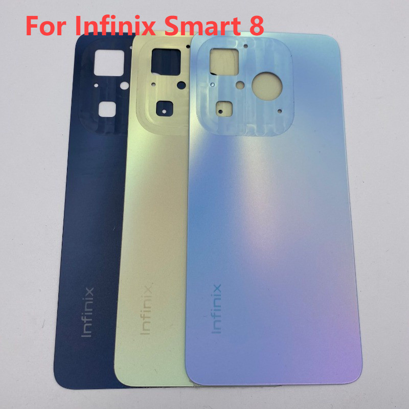 Infinix Smart 8 電池後蓋維修零件的背面電池蓋外殼維修零件