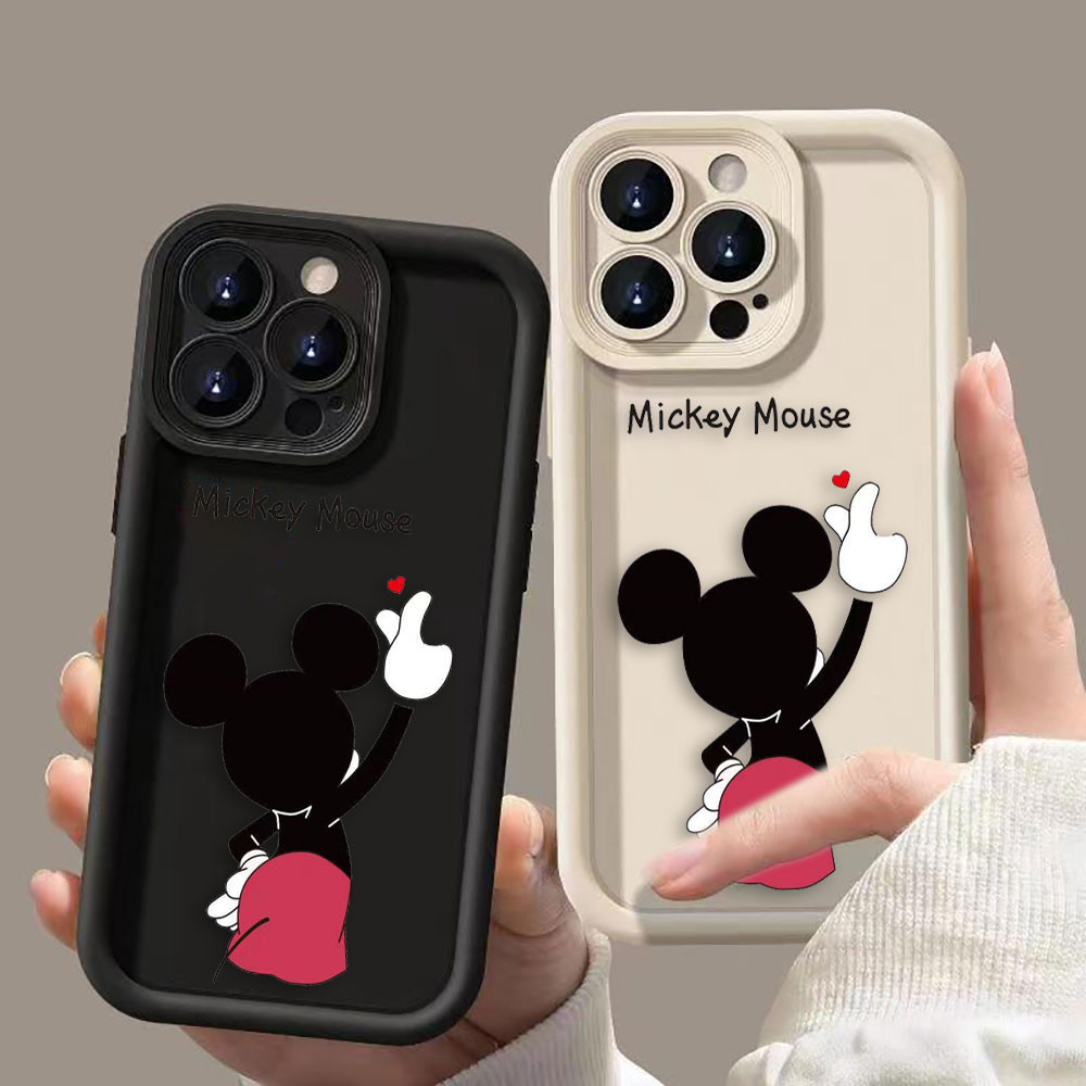 卡通米老鼠保護套矽膠手機殼適用於 iPhone 14 15 Apple 11 12 13 Mini 8 7 SE 202