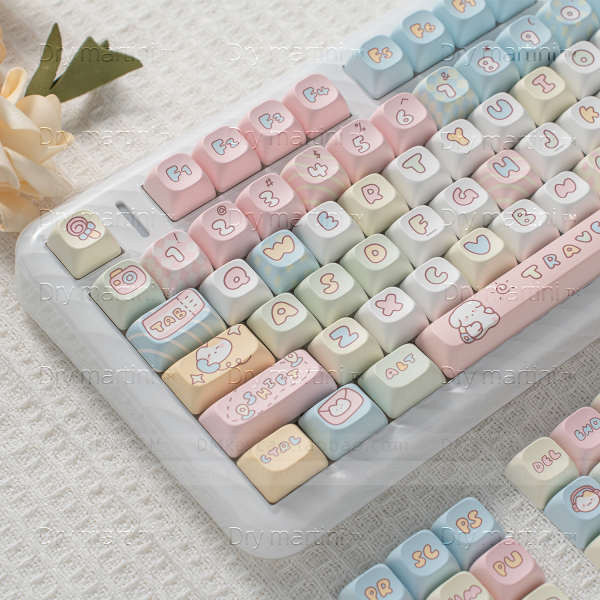 ♞,,MOC鍵帽旅行的意義手繪球帽PBT圓潤五面熱昇華68 75 84 87 98 108