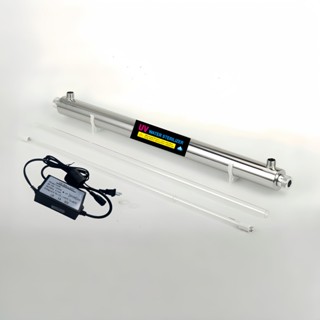 110V美插紫外線殺菌器家用商用淨水機水處理裝置管道式UV燈消毒器