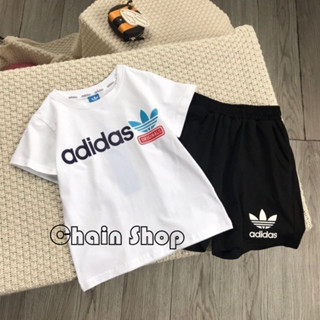 【ChainBaby】 夏季新款 男童 女童 運動 短袖T恤 休閒 籃球 足球 百搭 兒童 短袖上衣 短褲 套裝 童裝