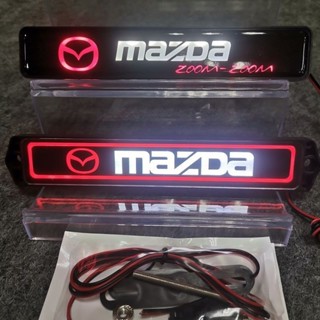 【臺灣出貨】 ♞,♘Mazda馬自達 Mazda6 Mazda3 中網LED發光車標帶燈車標改裝前中網裝飾 汽車改裝