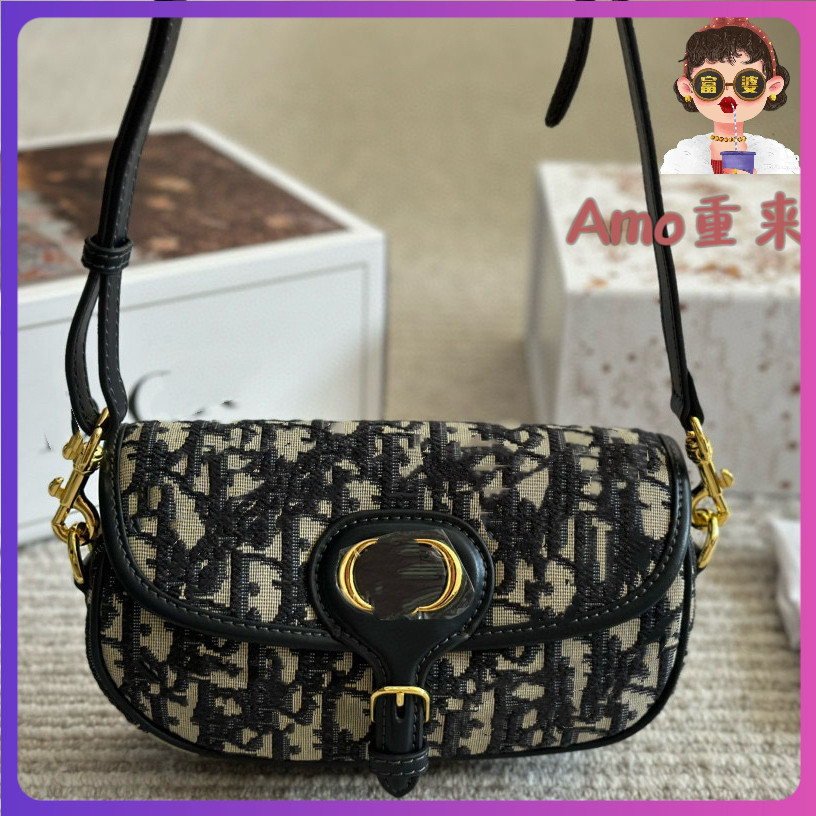 bobby 馬鞍包 刺繡包 真皮包包 女包 斜跨包 肩背包 高級感 062