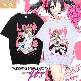 【台灣出貨】lovelive 矢澤妮可 周邊T卹 南小鳥高坂穗乃果青少年 sunshine上衣夏 大碼短袖 夏季情侶上衣