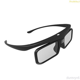 ♞Dou 可充電眼鏡 3D 眼鏡家庭影院投影儀 3D DLP Link 主動快門眼鏡用於 DLP 項目的眼鏡