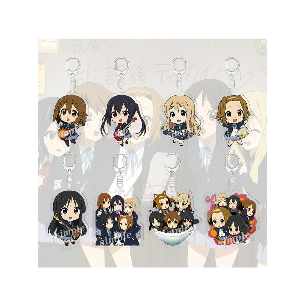 ACG商城 -  動漫輕音少女周邊平澤唯秋山澪中野梓琴吹紬律隊卡通人物鑰匙扣