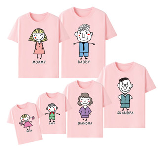 三隻熊🐻/親子服裝/母女裝/韓國正韓親子裝/全家福裝/ 可愛的一家六口親子裝夏裝短袖t卹男女休閒套裝情侶裝上衣批發