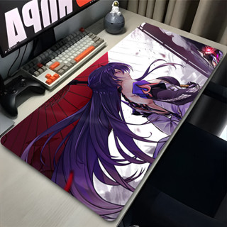 Honkai Star Rail Acheron 大型電腦動漫女孩滑鼠墊 900x400 滑鼠墊筆記本電腦桌鍵盤墊桌墊遊